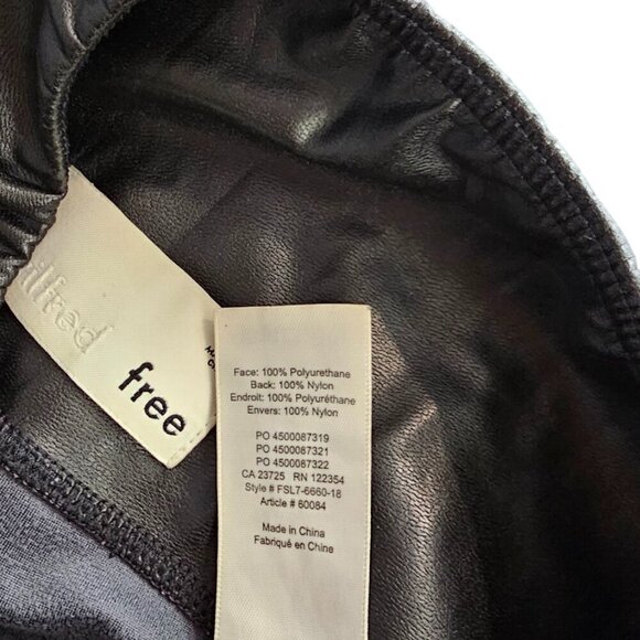 Aritzia Wilfred Free Daria Pant, Vegan Leather, High Rise, Black, Size Small - Picture 8 of 9